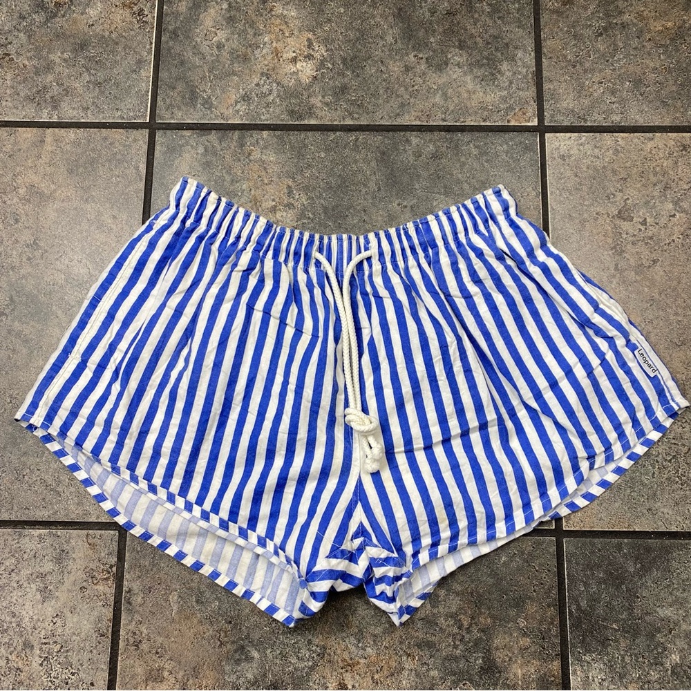 Women’s VTG Leopard Striped Cotton Casual Sleep Style Shorts Size 5